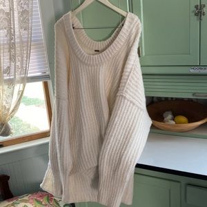 Free People Oversized Chunky Knit Sweater - Extra Large